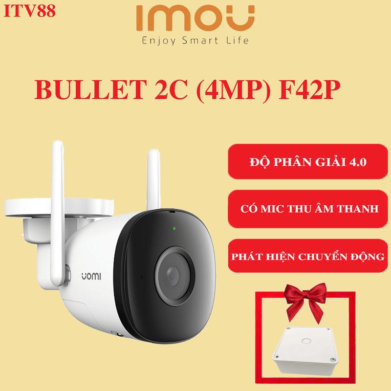 Camera IMOU NGOÀI TRỜI BULLET 2C F42P-4MP và F22P-3MP I Phát hiện chuyển động I Bảo hành 2 năm camera thăm camera công