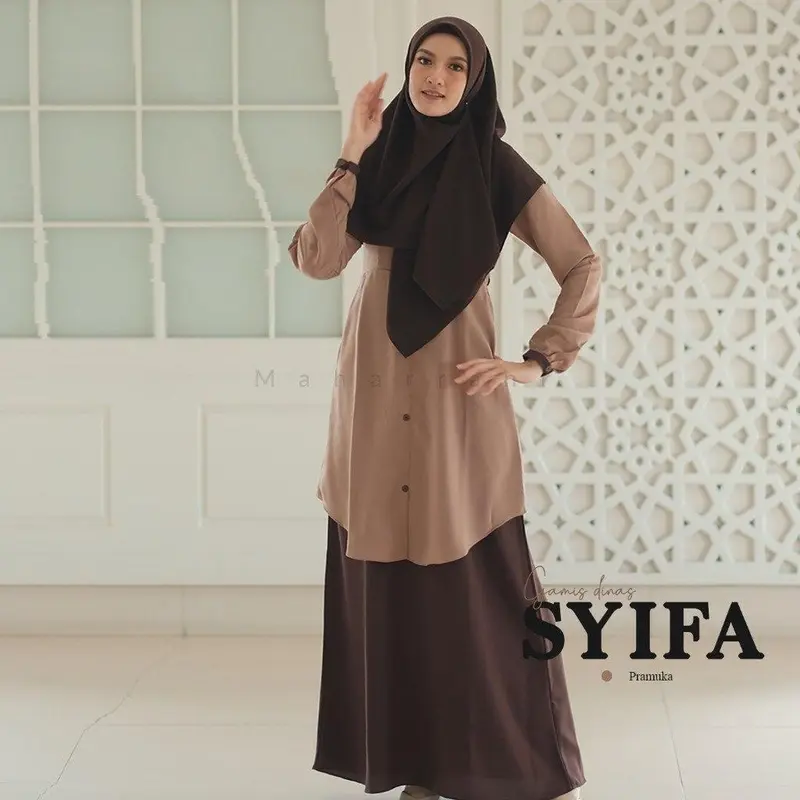 COD Seragam Dinas Pramuka Wanita Muslimah Terbaru By Maharani Baju Dinas Pramuka Gamis Muslimah Busui Dress Seragam Dinas Wanita Pramuka Pns Pdh Wanita Nyaman Bahan Crepe Jatuh Murah Nyaman Seragam Pramuka Wanita Guru Seragam Pramuka Guru Wanita Gamis 1