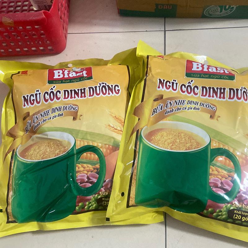 kitty hello combo 2 túi ngũ cốc dinh dưỡng Vinacafe B'fast không làm mát ngũ cốc & yến mạch ngũ cốc ăn sáng ngucoc duong lọ có không caffeine 1 nguyên cám lúa