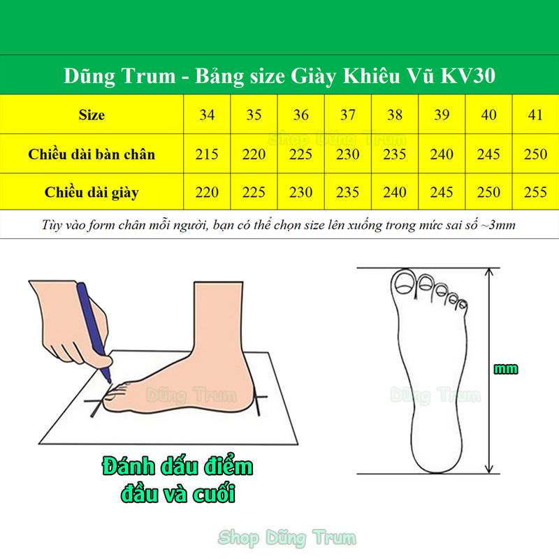 Product Introduction of Giày khiêu vũ nữ 3cm vải Oxford êm ái đế cao su chống trơn trượt KV30 18