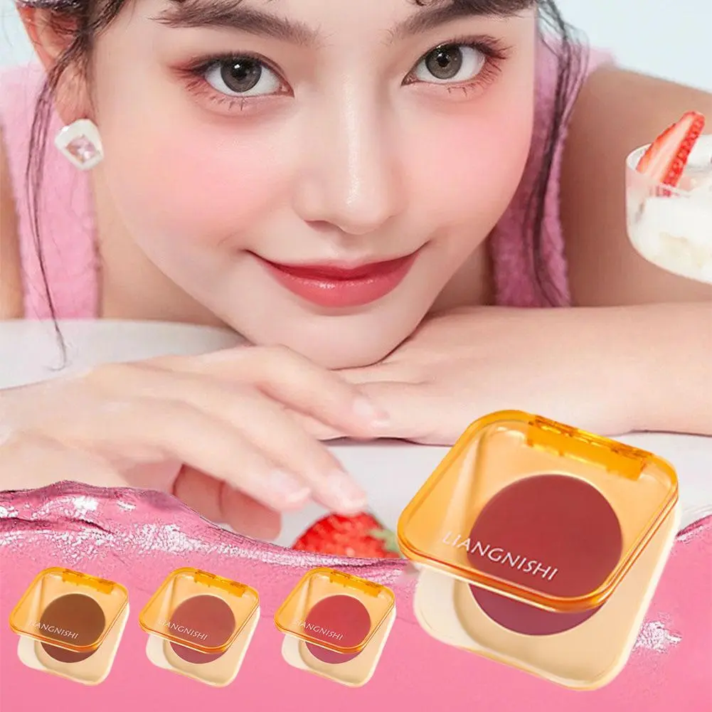 Face Blusher Matte Natural Cheek Tint Face Waterproof Face Contouring Cosmetics Blush Powder Soft Female Makeup 1pcs