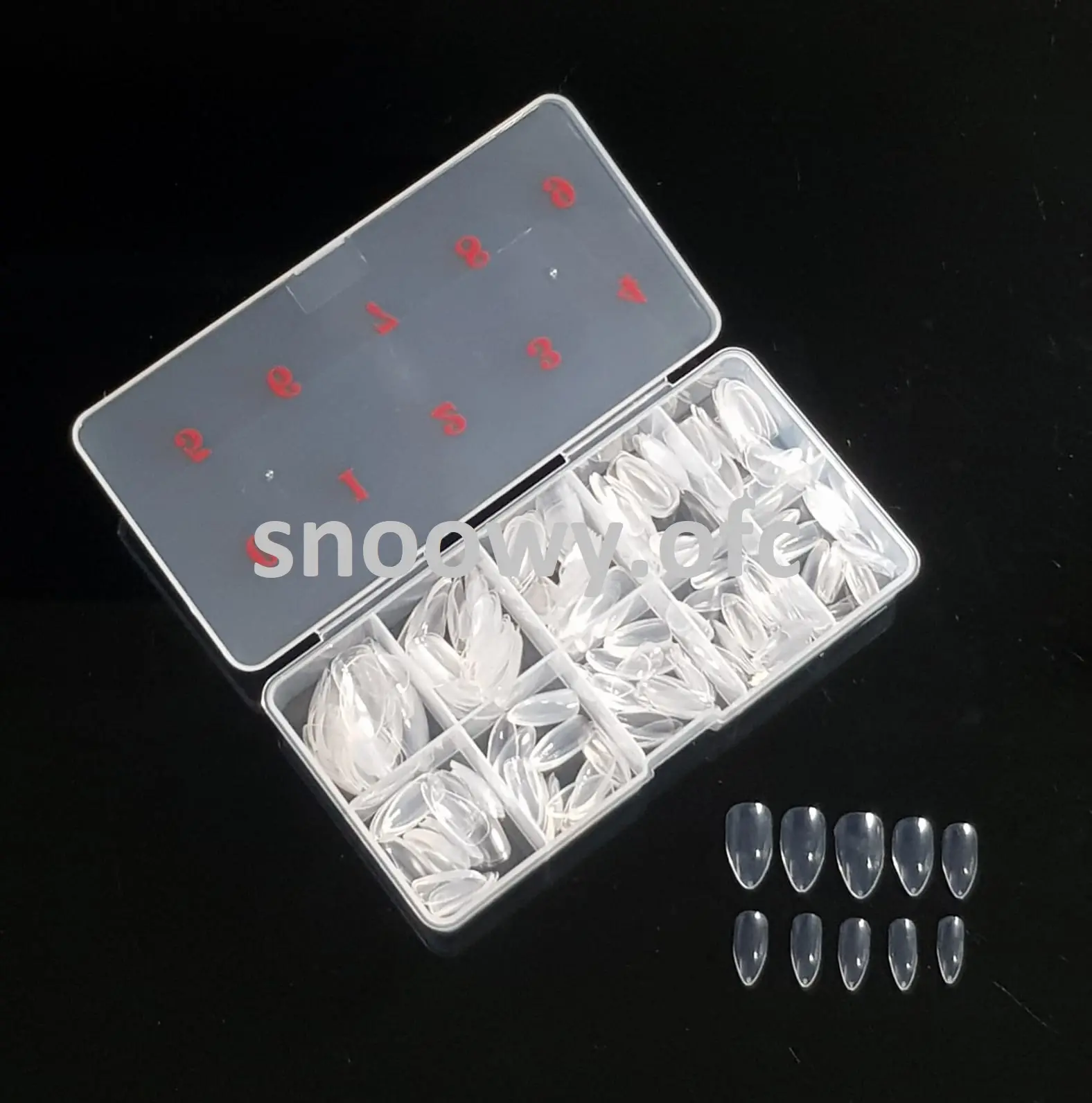 KUKU PALSU TANGAN 100PCS 500PCS MODEL STANDAR, OVAL, KOTAK