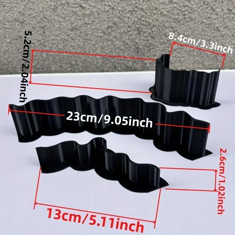 3D Printed Fish Tank Decoration board, 3 Counts/set Artificial Hill Shaped Decoration board, Fish & Shrimp Habitat board, Aquarium Decoration 1