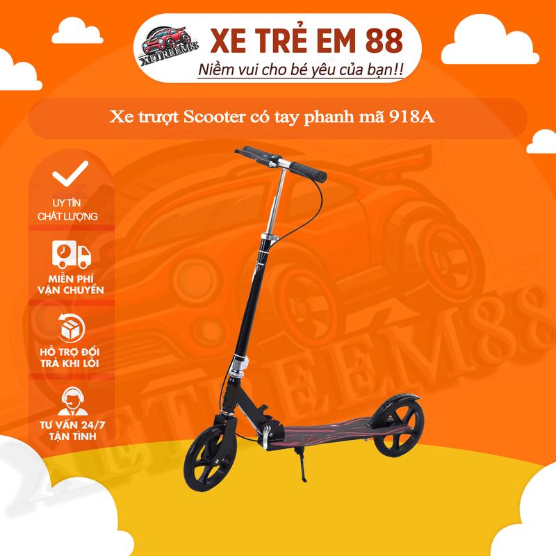 Xe trượt Scooter có tay phanh mã 918A cho bé Đồ Chơi xedien can xe dien xe can self balancing  scooters scooter  mini xe kickboard  điện escooter 1