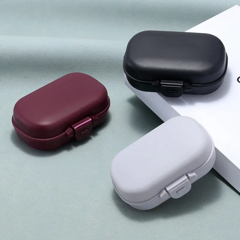 Hộp Đựng Thuốc Cầm Tay Hộp Nhựa Màu, Hộp Chụp Pc, Hộp Gấp, Thích Hợp Để Đựng Trang Sức Và Kính, Chất Lượng Cao, 2025