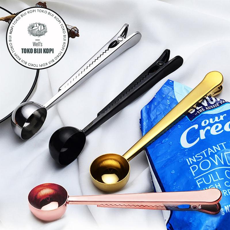 Product Introduction of SENDOK TAKAR STAINLESS KOPI DENGAN PENJEPIT MEASURING SPOON WITH CLIP 1