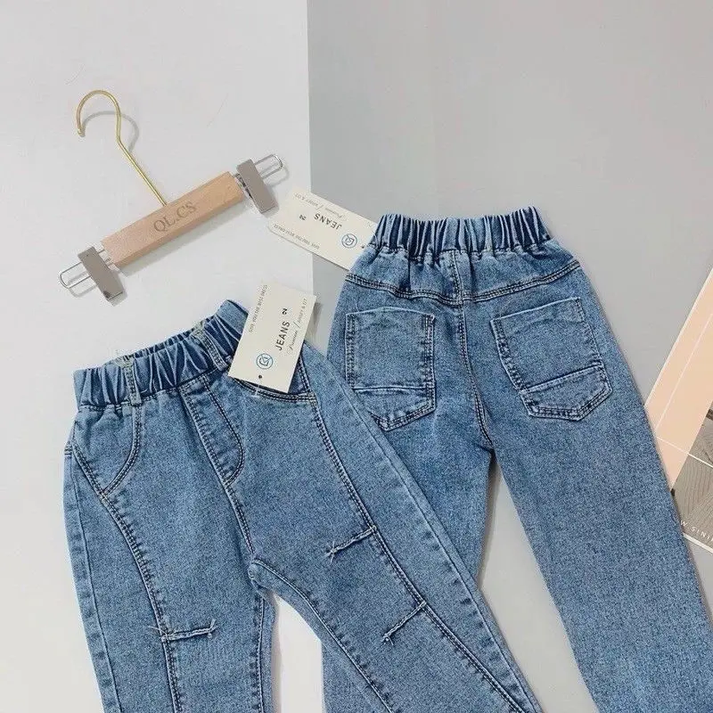 (10-22kg) Quần bò xẻ mí cho bé trai cực ngầu Jean 3