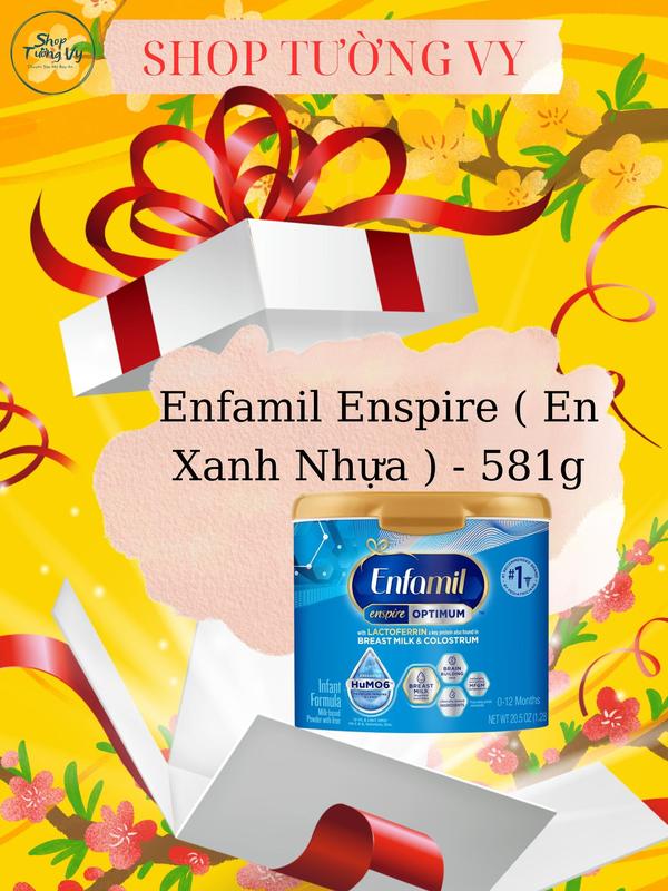  Hộp Quà Bên Trong Có 1 Hộp Enfamil Enspire - Mẫu 581g   En Xanh Nhựa Nhỏ   