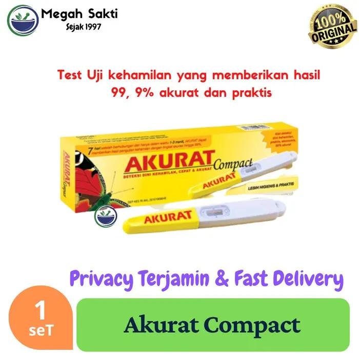 Akurat Compact - Alat Test Uji Kehamilan Pribadi Praktis