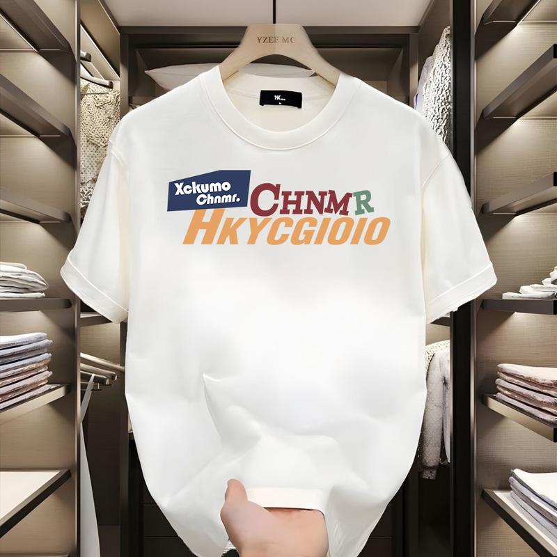 Product Introduction of Áo Thun Nam, 100% Cotton, ngắn Tay, Dáng Rộng Vừa Vặn, Thoải Mái, In Chữ Tiếng Anh 11