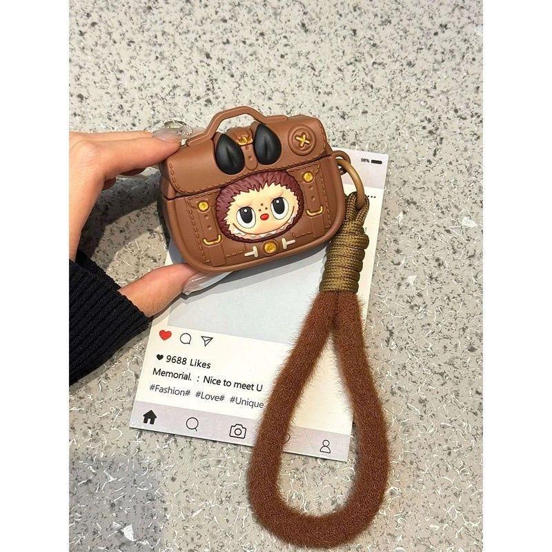 Cute earphone protective case for airpodsprou2 earphone sleeves Apple wireless Bluetooth headset soft protective case bear  airpods crochet 2