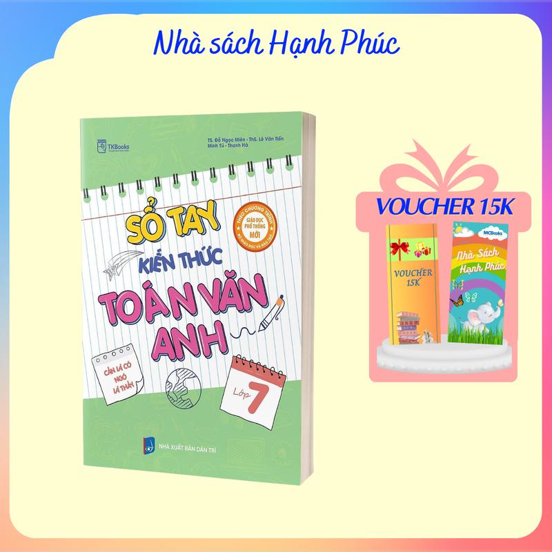 Sách - Sổ tay kiến thức Toán – Văn – Anh Lớp 7