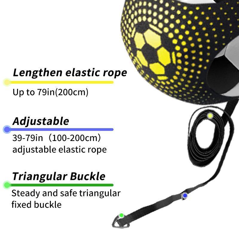Product Introduction of Adjustable Football Kicking Training Belt, 1 Count Portable Football Practice Equipment for Beginners, Football Training Equipment for Indoor Outdoor Use 3