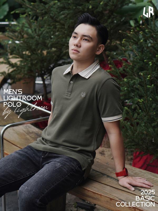 Áo Polo Nam Rêu Green Heritage - Nam, Áo, Cotton, Có Cổ, Ngắn Tay