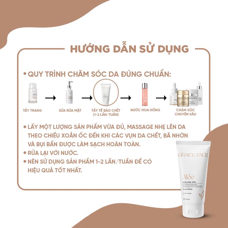 Tẩy tế bào da chết dạng gel không chứa hạt Grace Face Peeling Gel 200ml Face & Body Grace Face Skincare 2