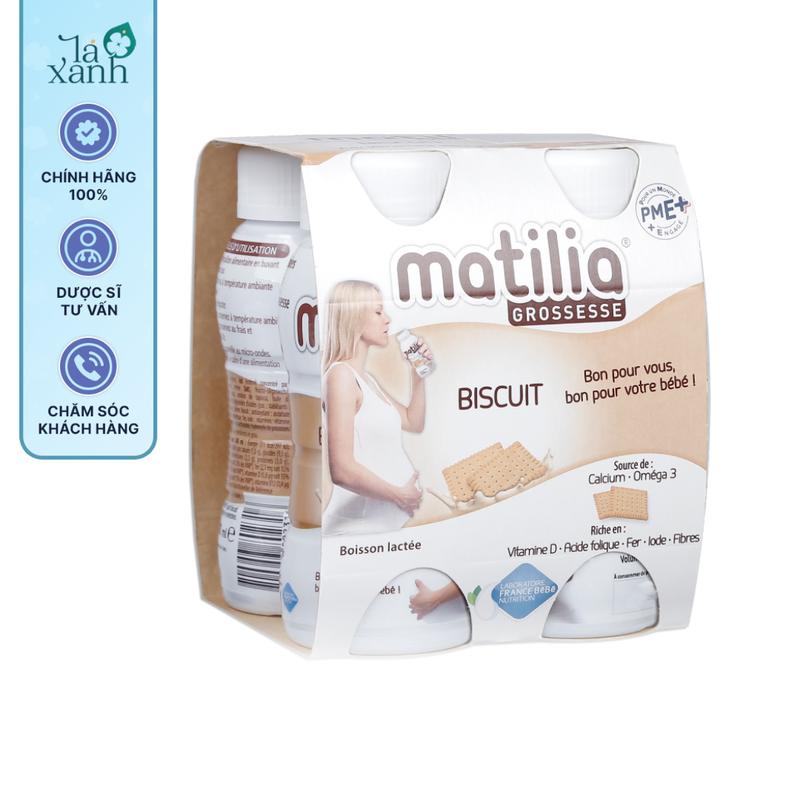 Sữa bầu Matilia đủ vị lốc 4 chai cung cấp đầy đủ dinh dưỡng