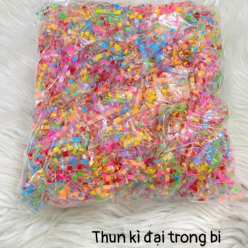 Thun  cột đại  nhiều màu thun dẻo  ( bịt  500gam) Dây Cột Tóc 1