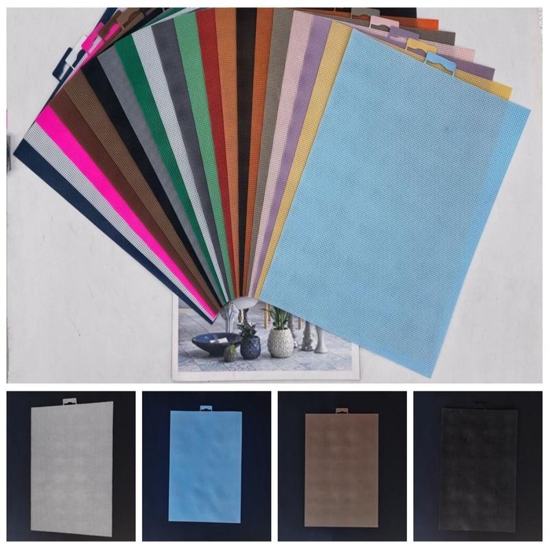 Product Introduction of Cross Stitch Ornaments 28x21cm Cross Stitch Canvas Grid 14CT Handmade Embroidery Fabric Canvas Grid Convenient Square Plastic Canvas Fabric Women 8