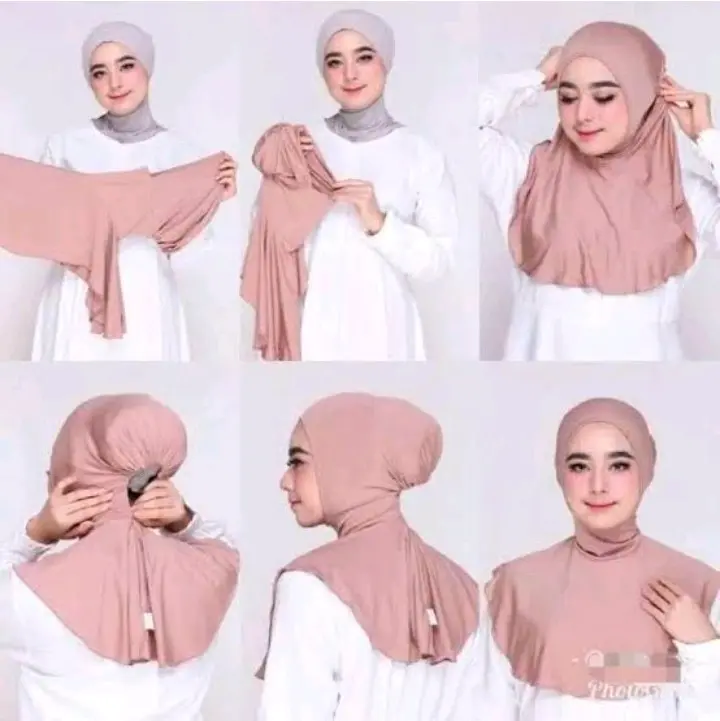 ciput inner ninja resleting by wahyu Jilbab Rayon