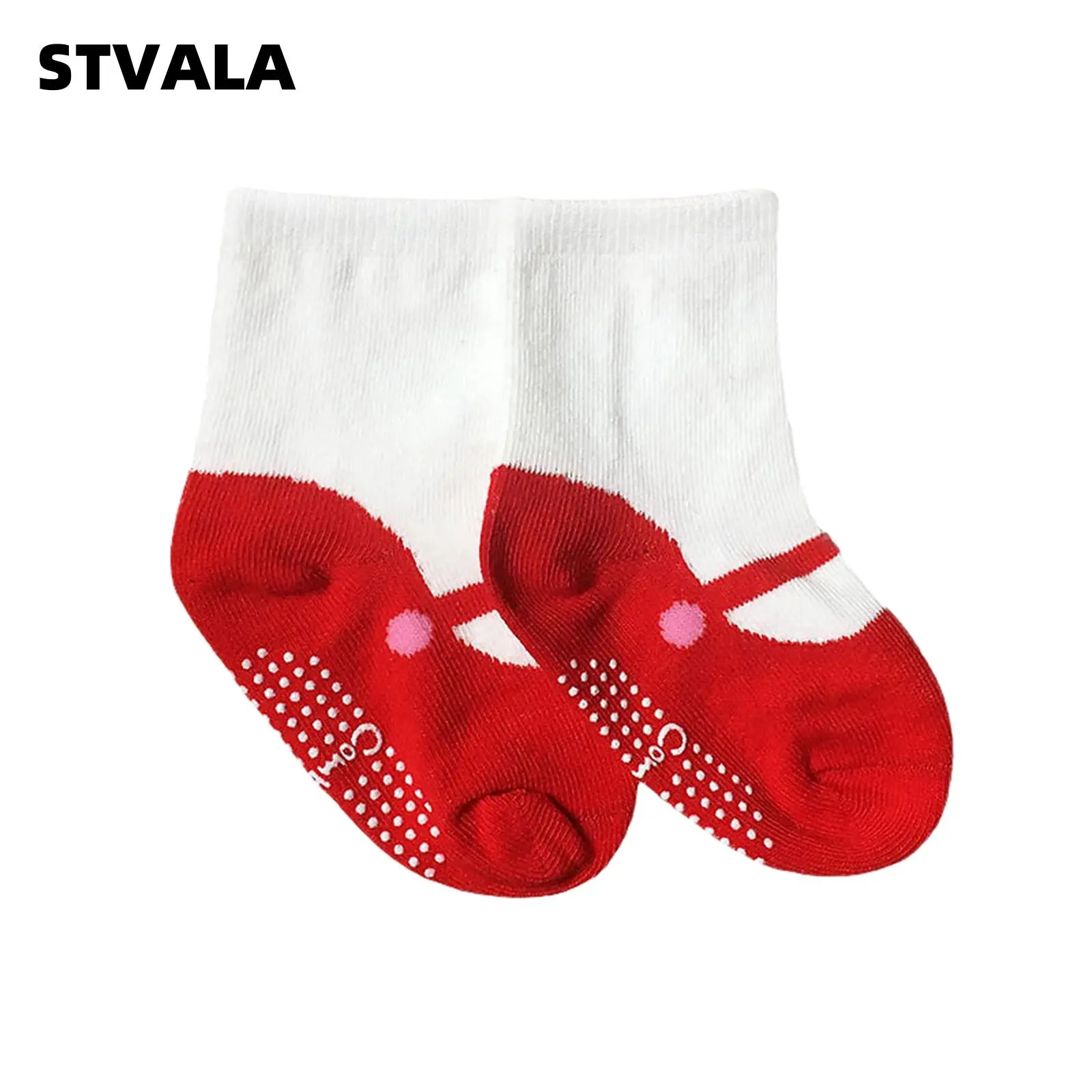 Baby Girl Anti-slip Floor Socks Cotton Patchwork Breathable Short Socks