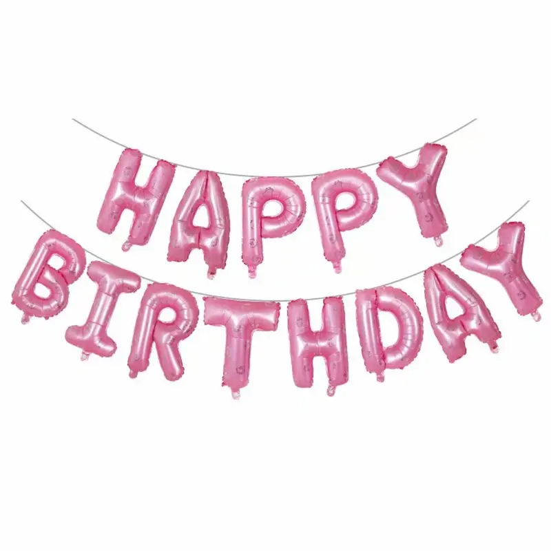 Bóng chữ Happy Birthday trang trí sinh sinh nhật Cao Su 8