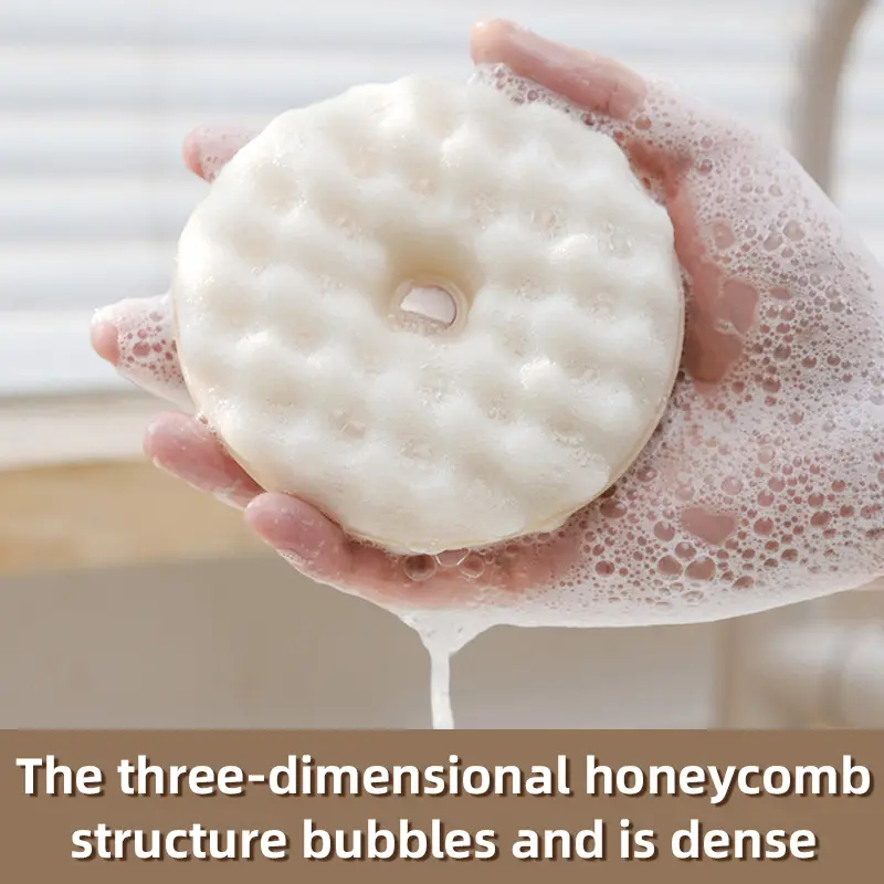 Sponge kitchen cleaning and dishwashing brush