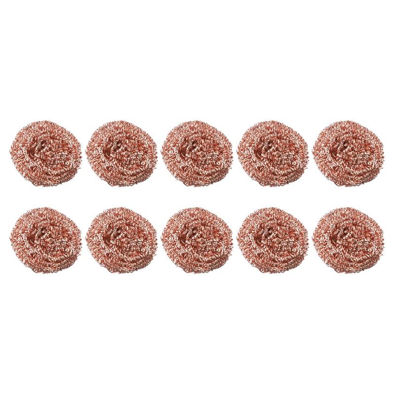 10PCS Copper Metal-Wire Sponge Ball Iron Tip Nozzle Cleaner Slag Remover Cleaning Ball Desoldering Soldering Iron Mesh Filter 3