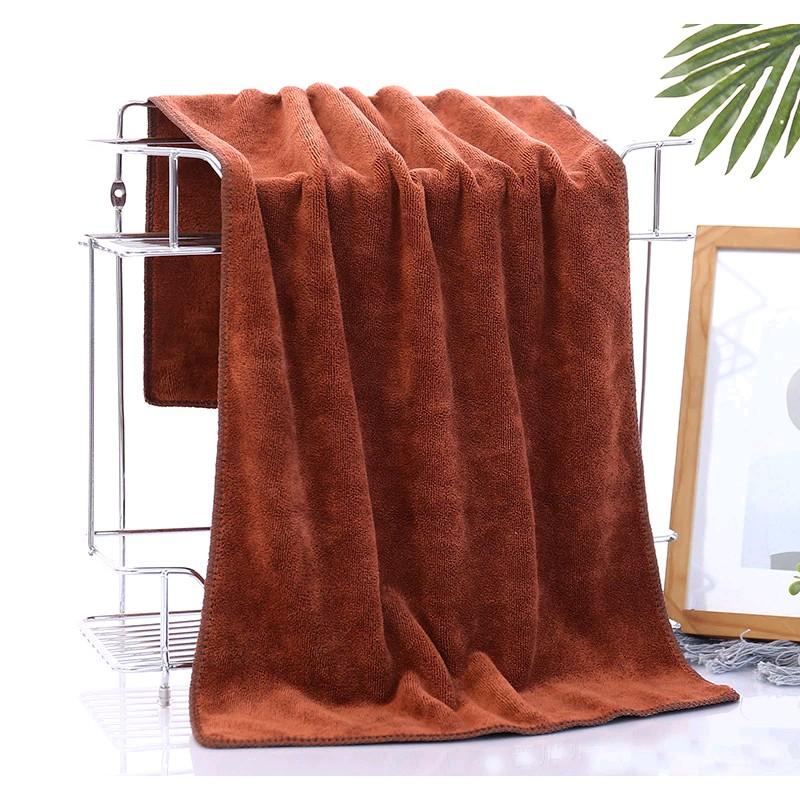 combo 2 Khăn Tắm 70x140cm  siêu mềm mịn siêu thấm hút nước chất liệu microfiber Nhà Tắm 6
