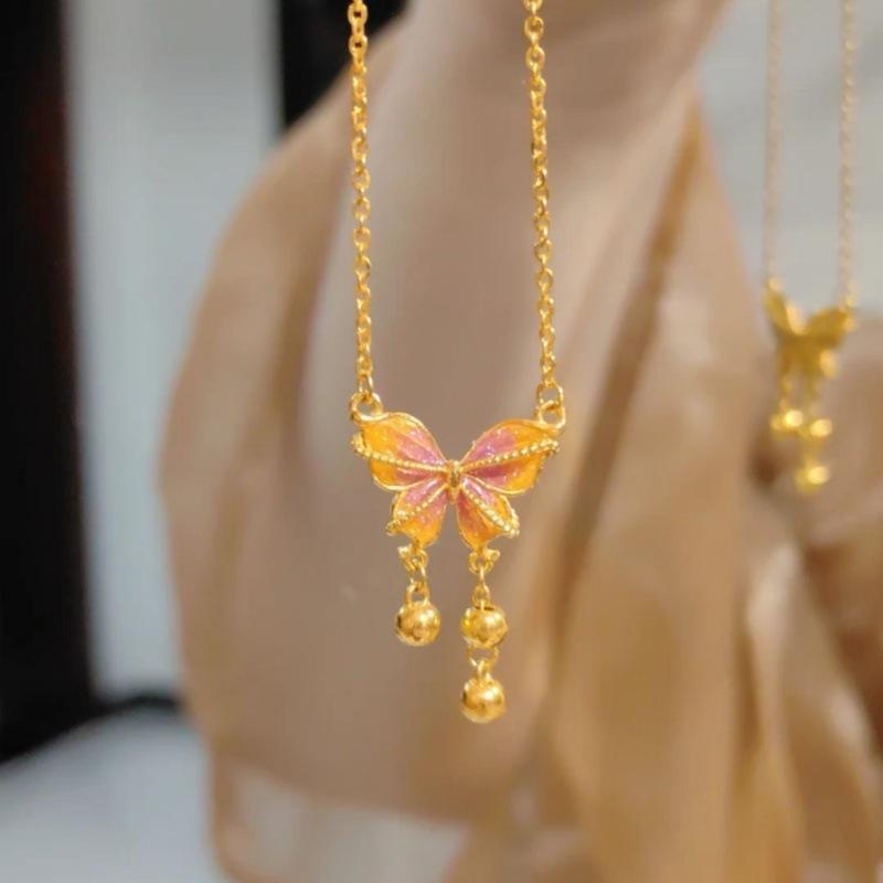 Product Introduction of New Chinese gourd necklace 2025 new light luxury stacking personalized necklace 1