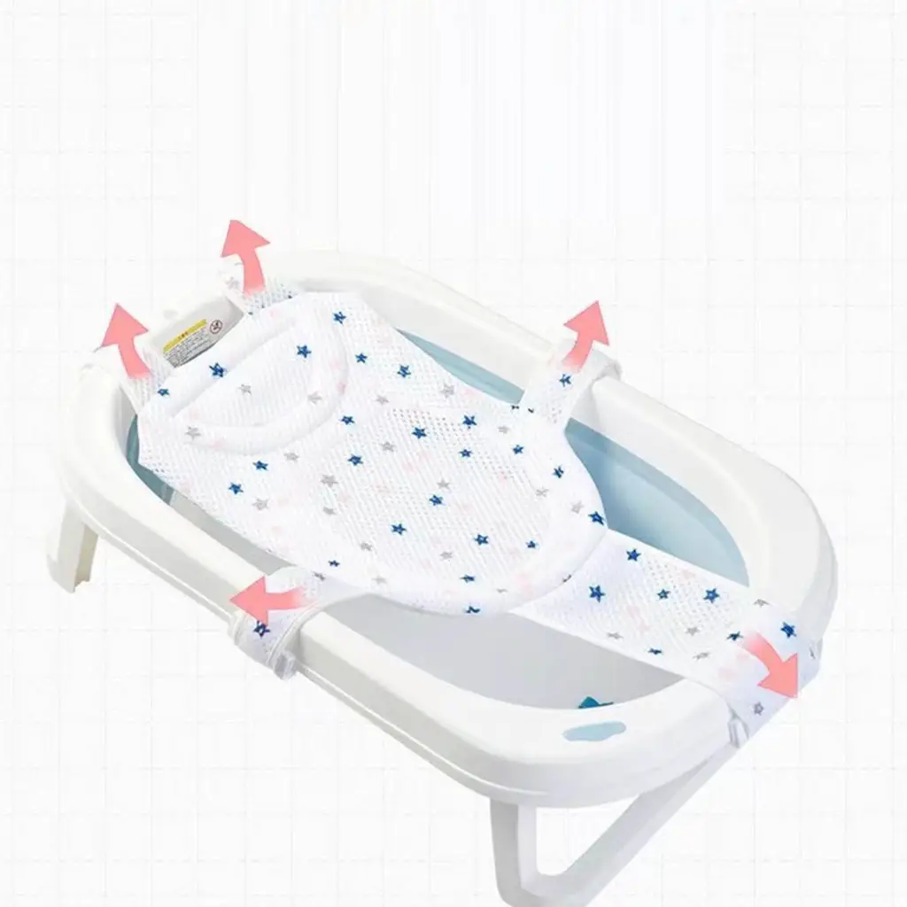 Giữ cho em bé của bạn an toàn và chắc chắn trong khi tắm với Lưới tắm cho bé chống trơn trượt của chúng tôi với thiết kế năm cánh.