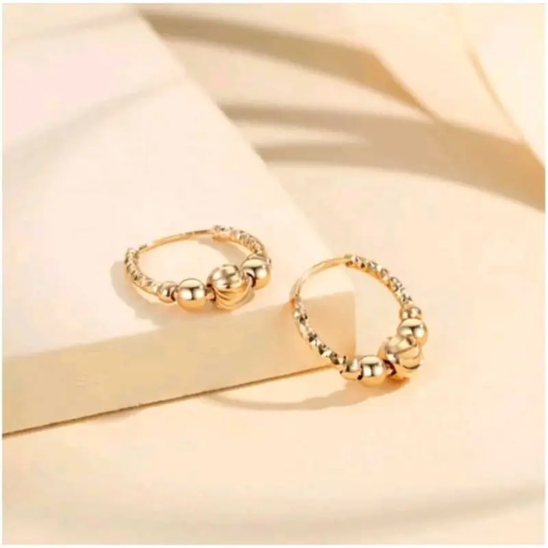 ANTING PATAM PERHIASAN WANITA, ANTING TUSUK MATA SATU GOLG TITANIUM IMFORT ANTI KARAT ANTI LUNTUR TERLARIS 8