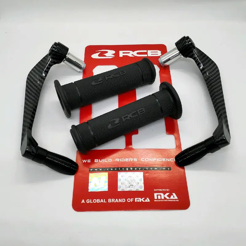 PAKET VARIASI MOTOR PROGUARD KARBON SABIT PLUS + HANGRIP RCB HG55/HG66 HITAM 2