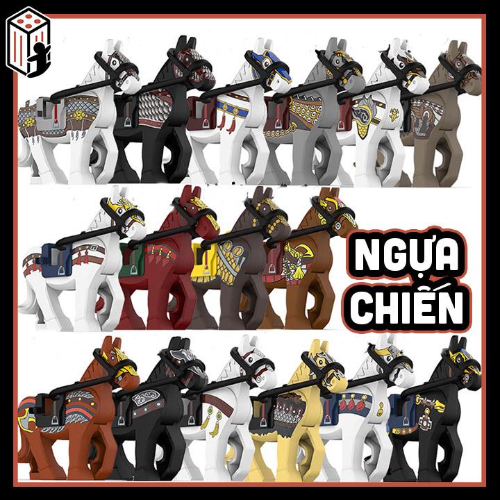  Tam Quốc Tướng Chiến Mã Đồ chơi Lắp ráp Ngựa chiến  Tam Quốc Diễn Nghĩa Mô hình Ngựa Chiến DV107-DV125 