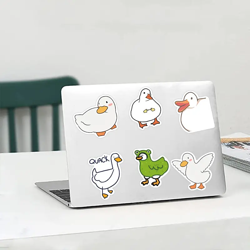 50 Pcs Cartoon Animal Cute Duck Graffiti Sticker Toy DIY Kids Scrapbook Phone Fridge Laptop Luggage Car Waterproof Sticker