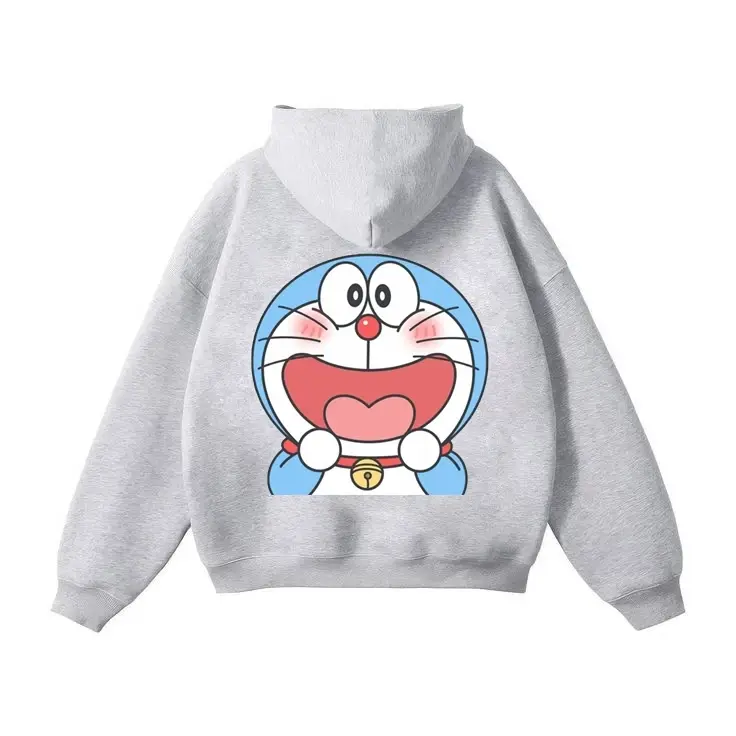 Áo Khóa Nỉ, Áo Khoác Thu Đông Trẻ Em Chất Vải Nỉ Cotton Mềm Mịn Co Giãn, Hình Doraemon Siêu Đáng Yêu (M 124) 4