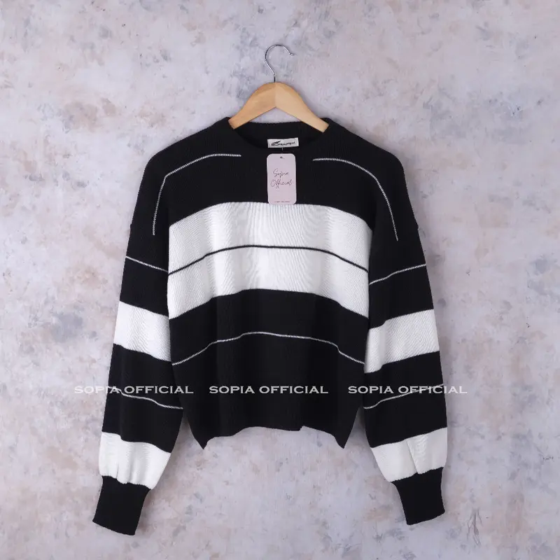 Marchela Sweater Knit - Sweater Rajut Wanita Knitwear Atasan 1