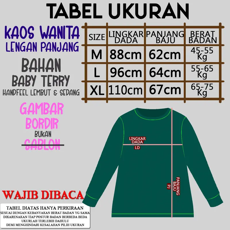 Paket 3 Lebih Hemat Kaos Wanita Lengan Panjang Bordir Lembut Atasan Soft Polos Hitam Putih Baju Cewek Oblong Lengan Panjang - CELIN CENOA - Pendek 8