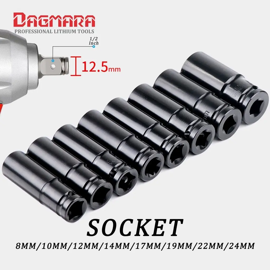 kunci sock 12,5mm impact hitam dagmara kunci pas kunci motor mobil bisa satuan