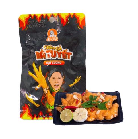 Túi 20 chiếc Chân gà Bà Tuyết rút xương thơm ngon tiện dụng, giàu dinh dưỡng, đồ ăn ngon rẻ