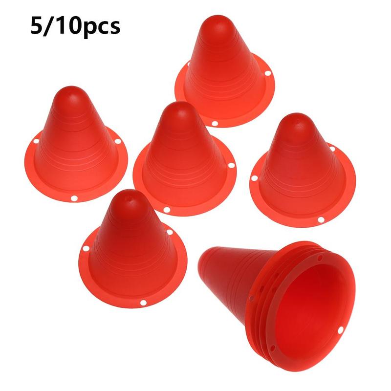 Product Introduction of 5/10Pcs Plastic Roller Skating Tool Roadblock Accessories Football Soccer Rollers Skate Marker Cones Training Equipment Marking Cup 16