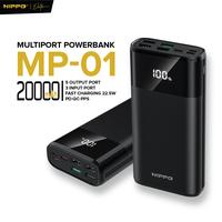 Gambar Hippo PowerBank MP-01 PD 22.5W 20000 Mah 4 Port Output 3 Port Input - Warna dari Hippo Indonesia Kota Administrasi Jakarta Pusat 1 Tokopedia