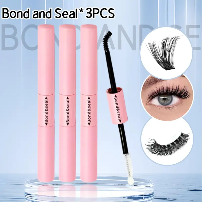 Double-ended Bond and Seal, Long-wearing Waterproof Seal and Bond Lash Glue, Latex-free & Non-irritating for Sensitive Eyes, Glue 7
