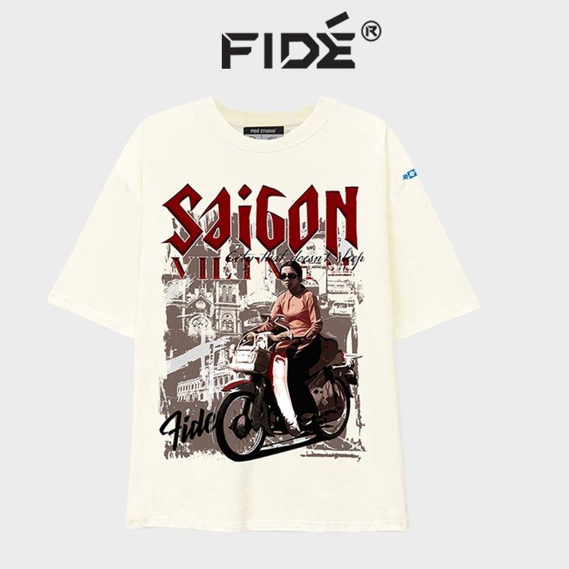 Áo thun phông trơn ÁO THUN ĐỊA DANH SÀI GÒN SS4 Menswear Nam