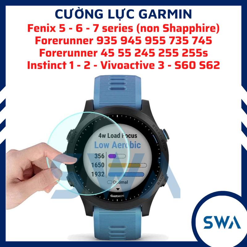 Kính Cường Lực Dùng Cho Đồng Hồ Garmin Fenix 8 7 6 5 (x,s) Forerunner 955 945 165 255 245 55 45 Approach Enduro 1 2 3 SWA