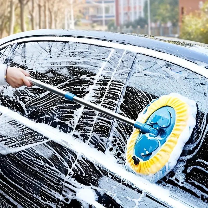 Car Washing Brush, Long Handle Car Washing Brush, Retractable Car Washing Brush Suitable for Car Washing, Cleaning, Scrubbing 4