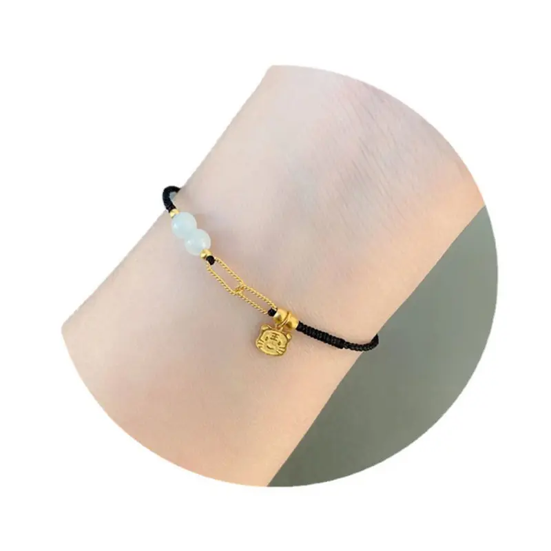 Vòng Tay Hổ Nhỏ Bán Chạy, Dành Cho Nữ, Năm Sinh, Hổ Hoàng Đạo Trung Quốc Dệt Dây Đỏ, Dây Đeo Tay, Quà Tặng Giáng Sinh, Thích Hợp Cho Bạn Gái Voi Phụ Kiện Ong Kiềng 4