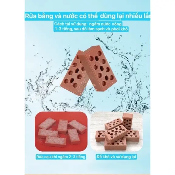 Đồ chơi lắp ráp xây nhà gạch mini mô phỏng như thật cho bé nhập vai thợ hồ kĩ sư xây dựng có sẵn dụng cụ, xi măng Bộ Lắp Ráp Tháo Lắp Toy Xếp Hình 4