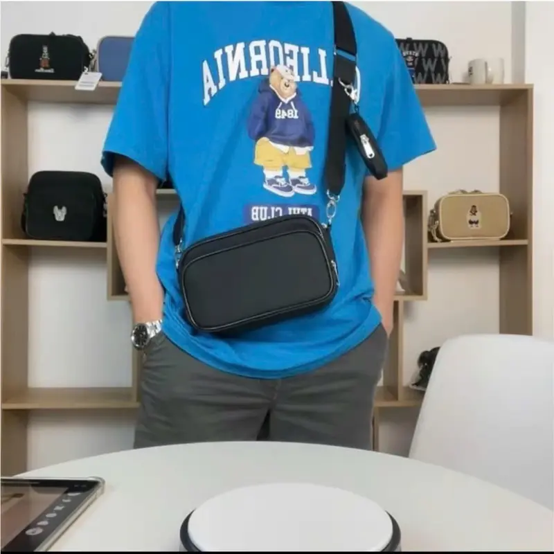 SIZE NHỎ - Túi Đeo Chéo Logo M L P Thời Trang Nam Nữ Chống Thấm Size Dài 21 x 14 x 7cm - WIN BAG SAI GON 8