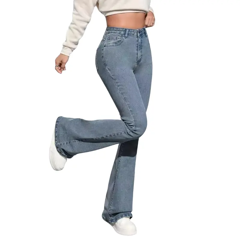 HW Cutbray Jeans Wanita Celana Cutbray Strecht Kekinian Cutbray Flared Streetch Panjang Hitam Cewek Skinny Stretch jeans cutbray Denim 1