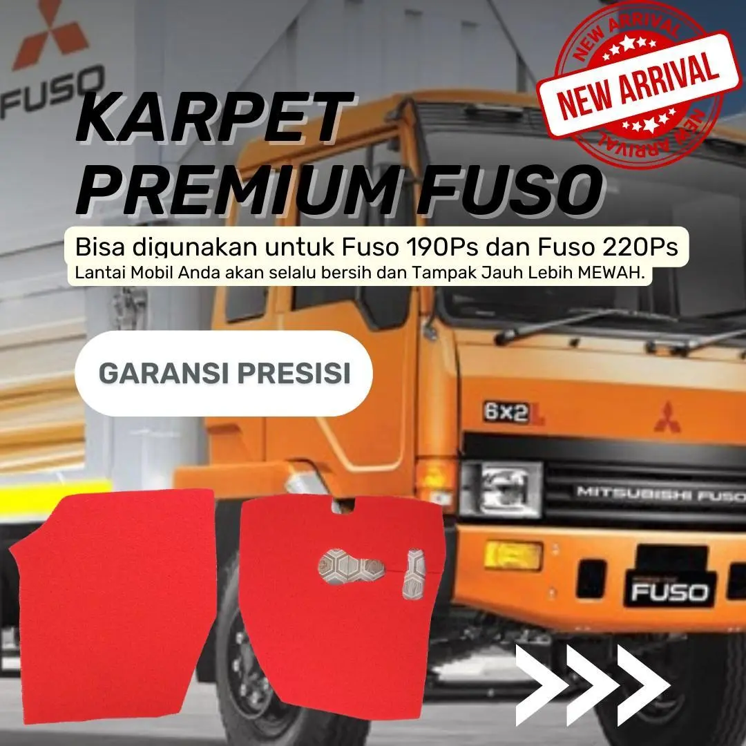 Karpet FUSO Oren GANJOO gratis topi Car Car